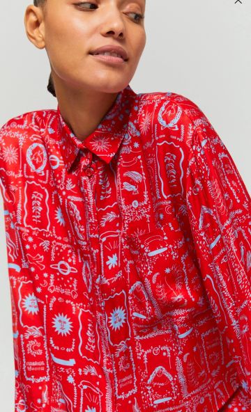 iBLUES PRINT SHIRT RED